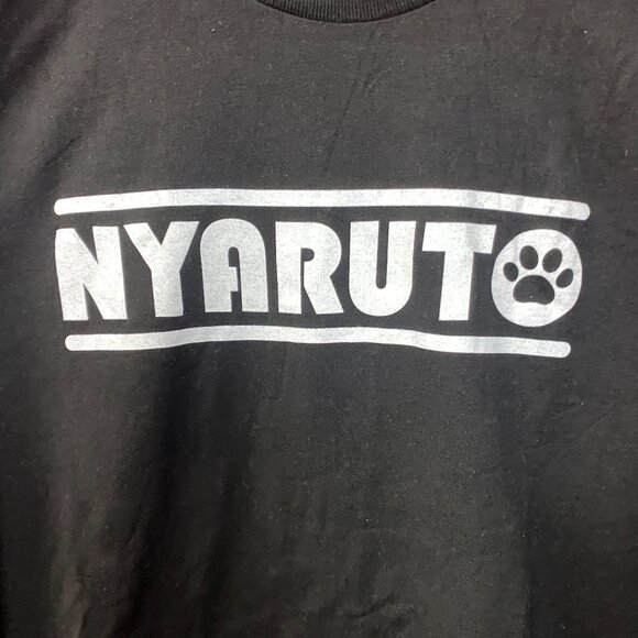 Naruto Shippuden Nyaruto Cat Paw Long Sleeve T-Shirt 2XL - Picture 2 of 4
